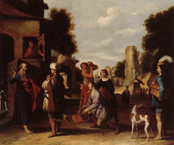 Lambert  Jacobsz The Prophet Elisha and Naaman Spain oil painting art